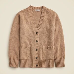 New JCREW Size XS Marina V-Neck Cardigan Sweater in Pebble Shore $168 CM461